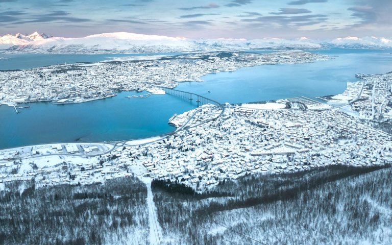 You can fly directly to Tromsø from several international airports 