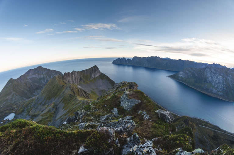 Senja is known for the characterstic mouintains