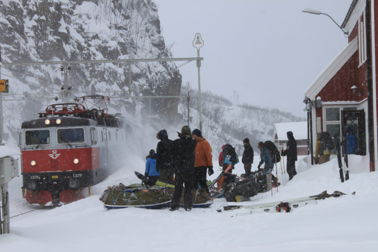 You can only imagine how it is to build Ofotbanen during winter © Thor Brækkan