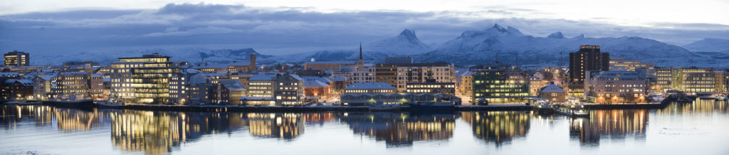 Bodø seen from Nyholm Skanse